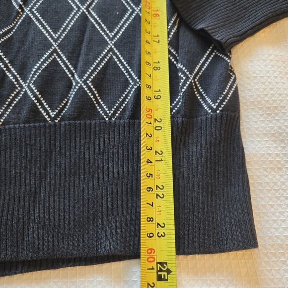 Brooks Brothers womens M silk blend button argyle cardigan - Picture 4 of 7